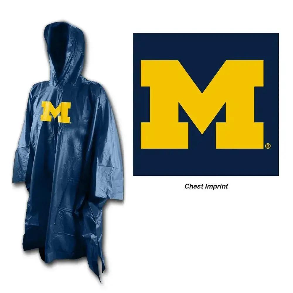  Michigan Wolverines Rain Poncho One Size Fits Most -  ToylandEU™