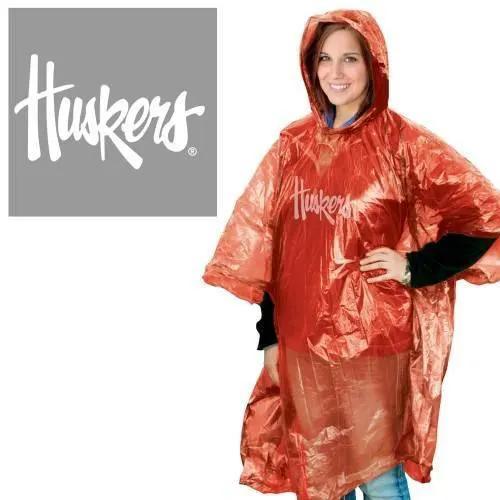  Nebraska Cornhuskers Rain Poncho One Size Fits Most -  ToylandEU™
