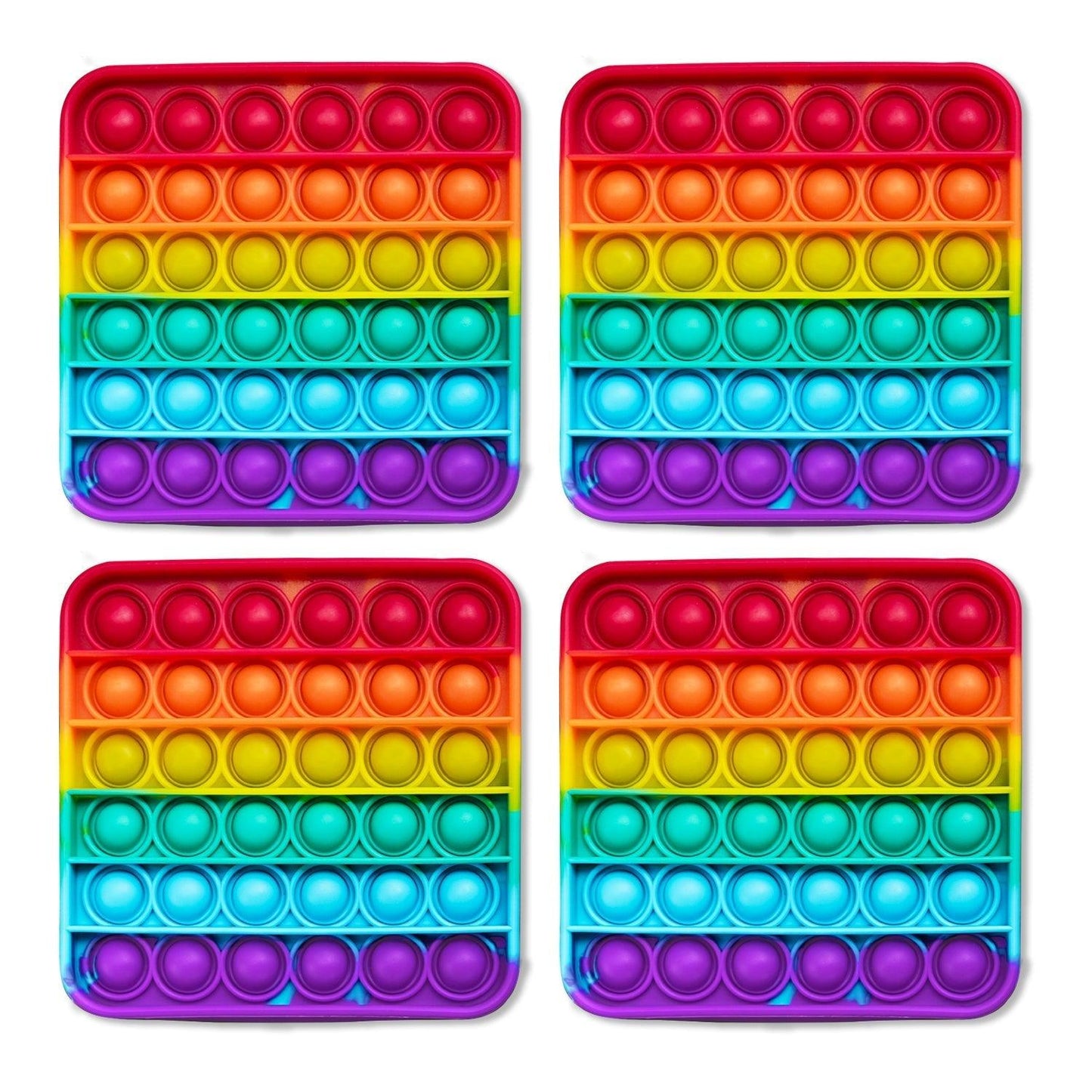  Rainbow Fidget Mats For Stress Relief Safe Silicone -  ToylandEU™