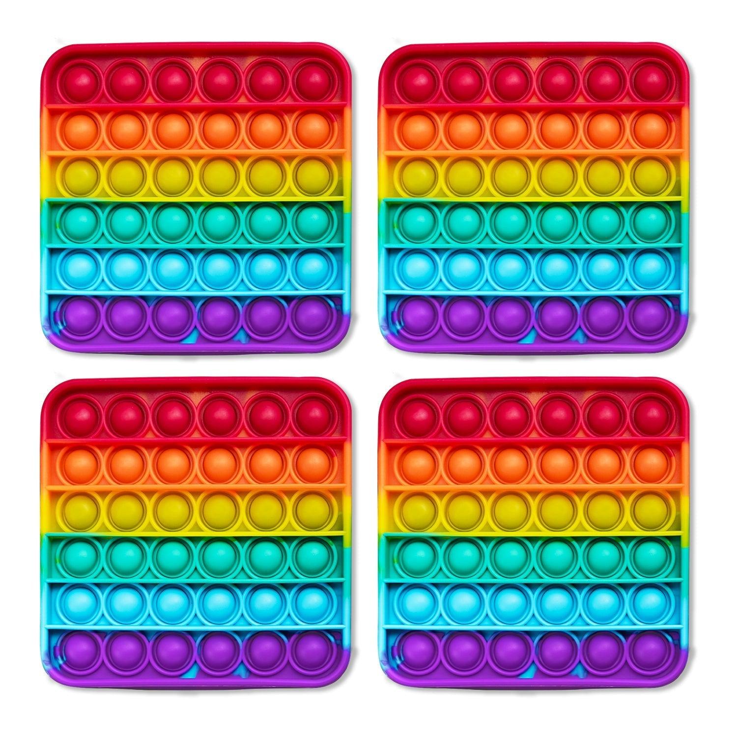  Rainbow Fidget Mats For Stress Relief Safe Silicone -  ToylandEU™