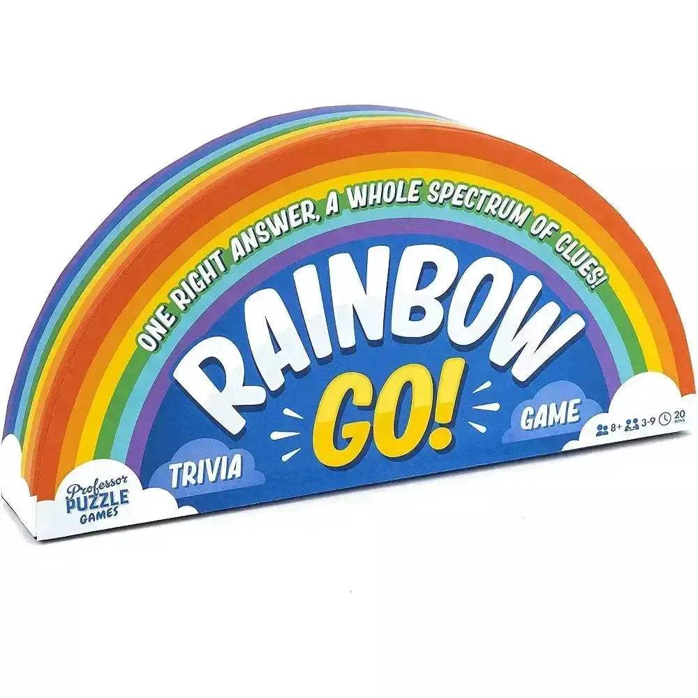 Fast Paced Trivia Card Game Rainbow Go Clue Power Fun - ToylandEU