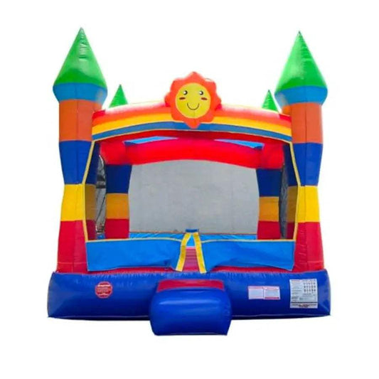  Rainbow Inflatable Bounce House For Kids Outdoor Safe -  ToylandEU™