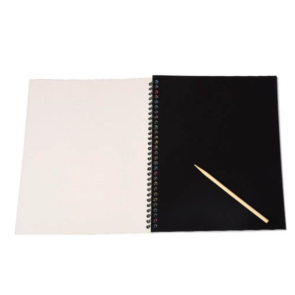 Rainbow Scratch Art Book: Unleash Creativity with Montessori Fun! - ToylandEU