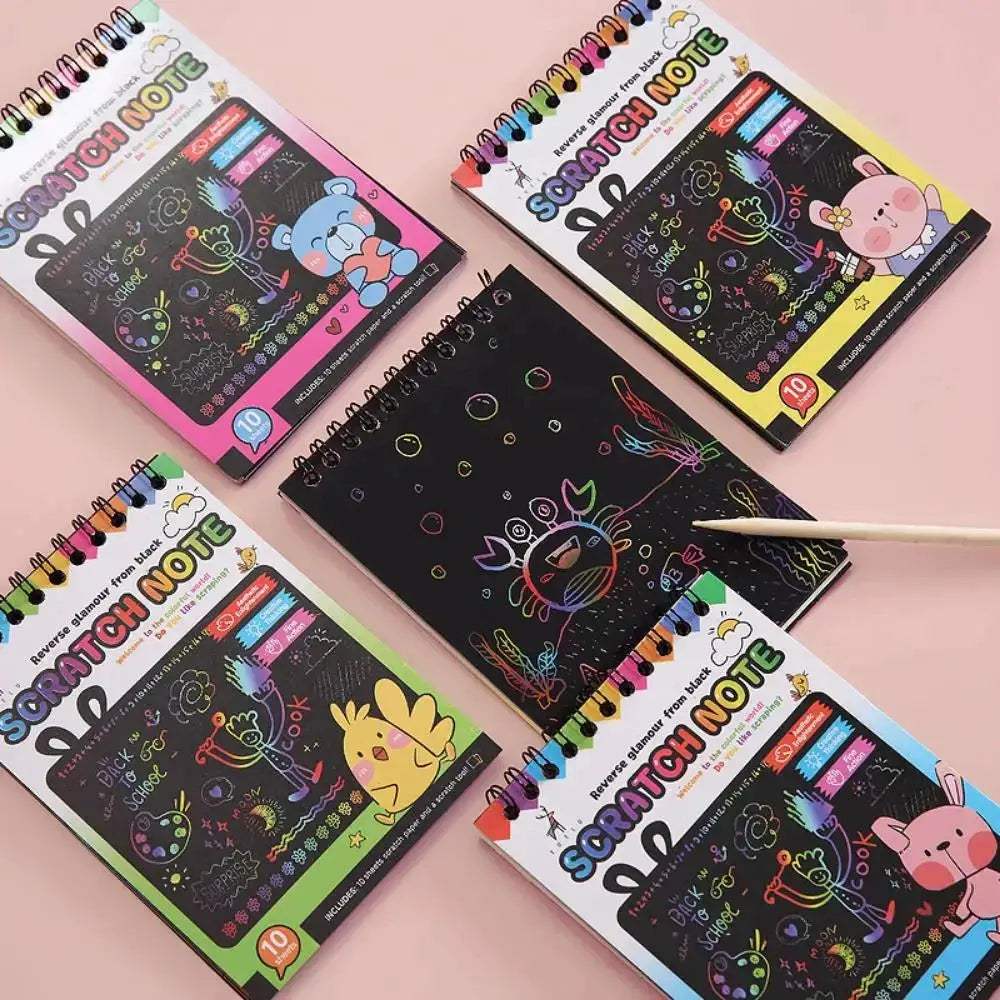 Rainbow Scratch Off Paper Set For Kids Premium Educational Toy - ToylandEU