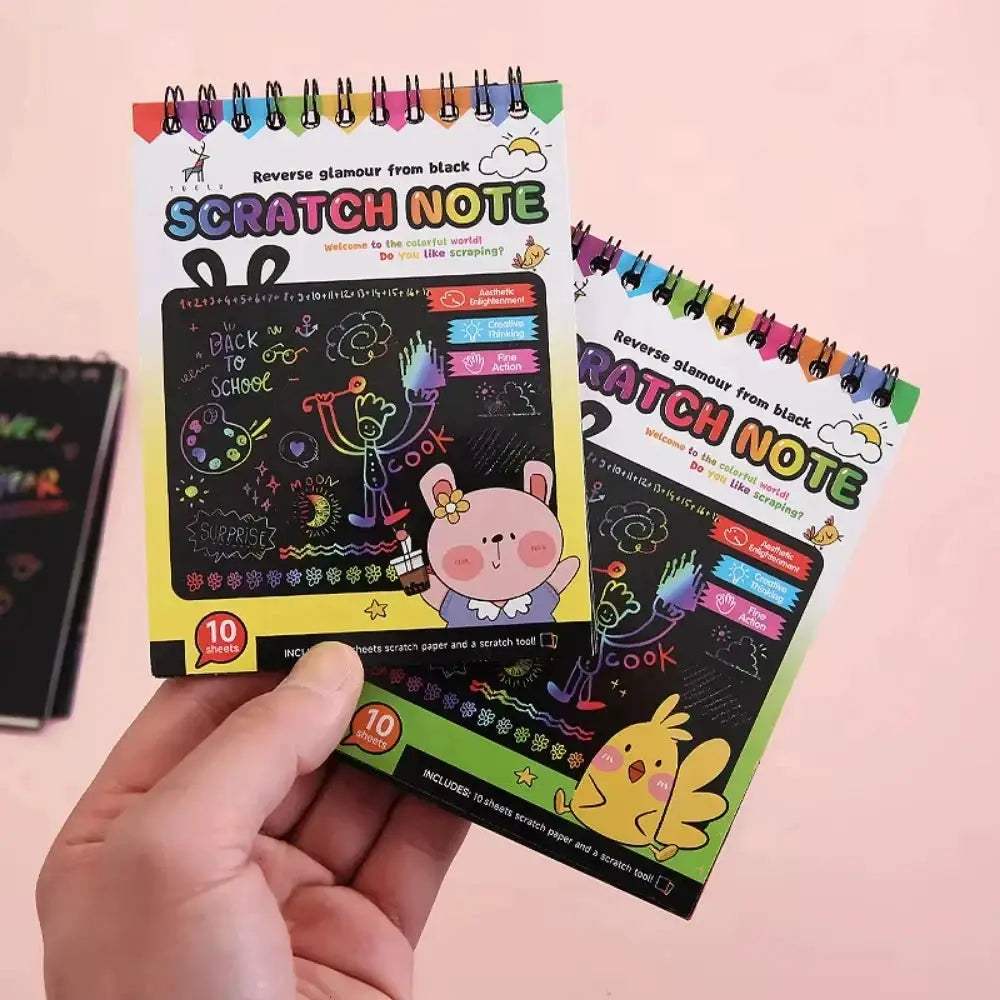 Rainbow Scratch Off Paper Set For Kids Premium Educational Toy - ToylandEU
