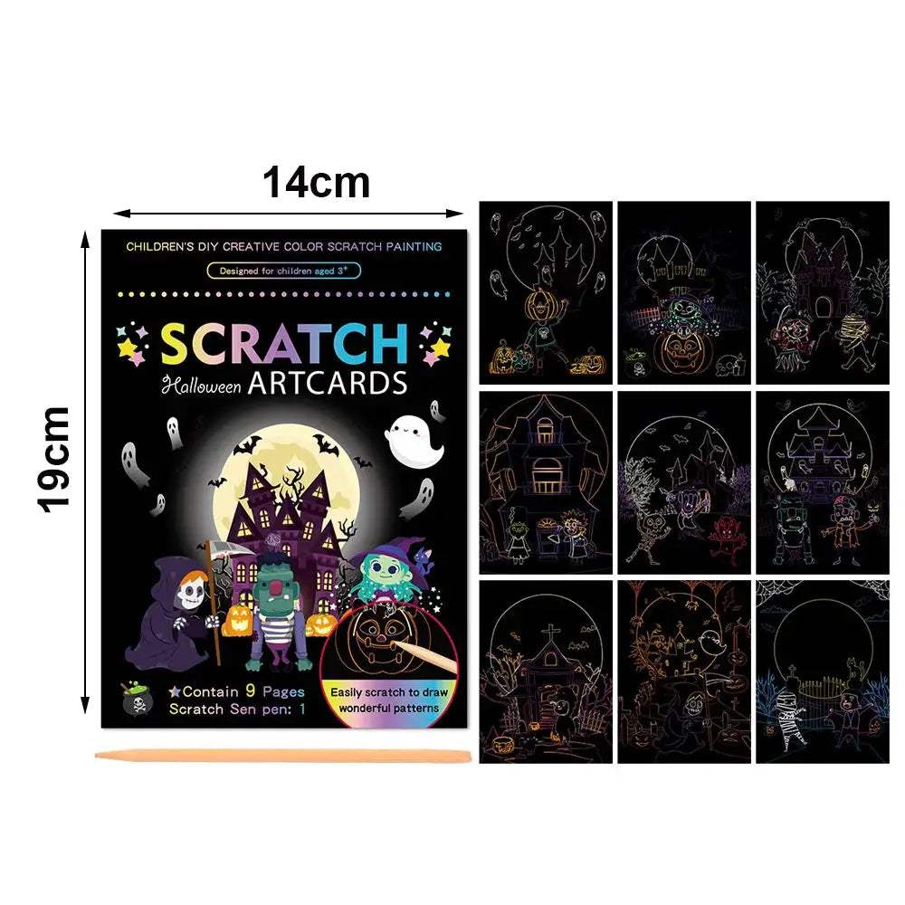 Rainbow Scratch Off Paper Set For Kids Premium Educational Toy - ToylandEU
