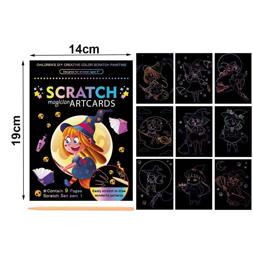 Rainbow Scratch Off Paper Set For Kids Premium Educational Toy - ToylandEU