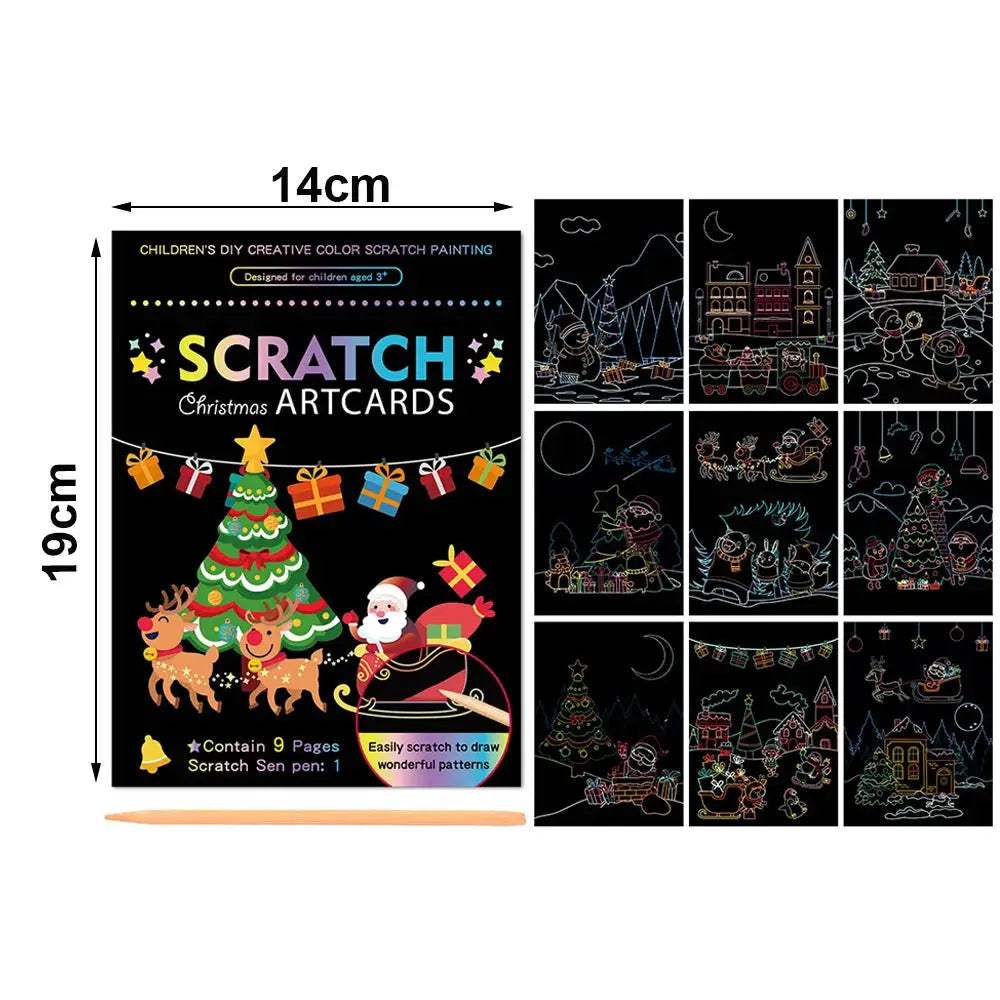 Rainbow Scratch Off Paper Set For Kids Premium Educational Toy - ToylandEU