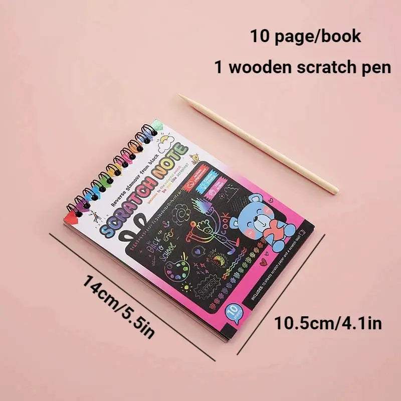 Rainbow Scratch Off Paper Set For Kids Premium Educational Toy - ToylandEU