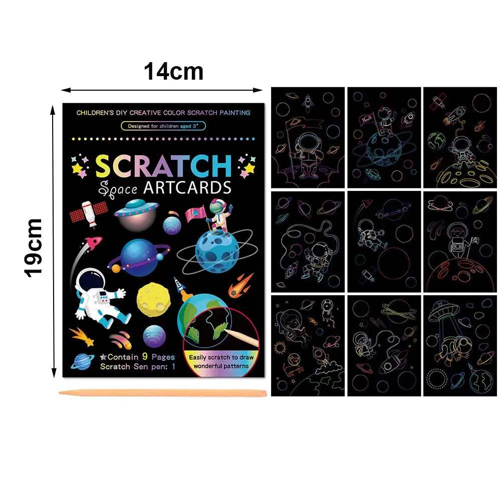 Rainbow Scratch Off Paper Set For Kids Premium Educational Toy - ToylandEU