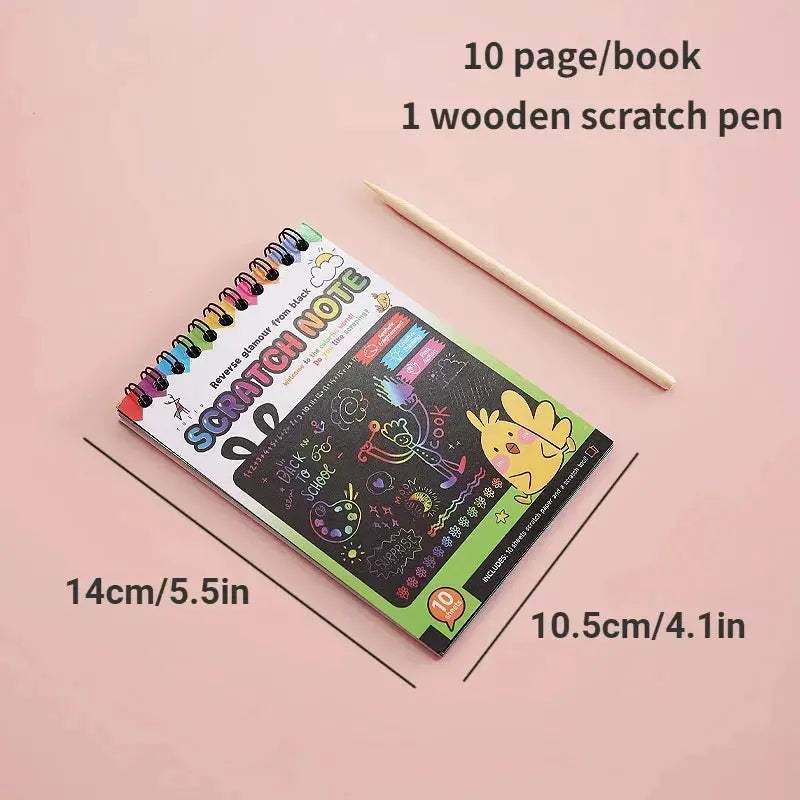 Rainbow Scratch Off Paper Set For Kids Premium Educational Toy - ToylandEU