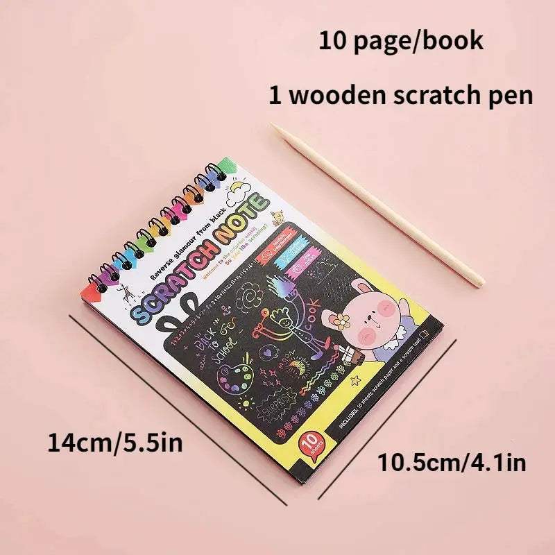 Rainbow Scratch Off Paper Set For Kids Premium Educational Toy - ToylandEU
