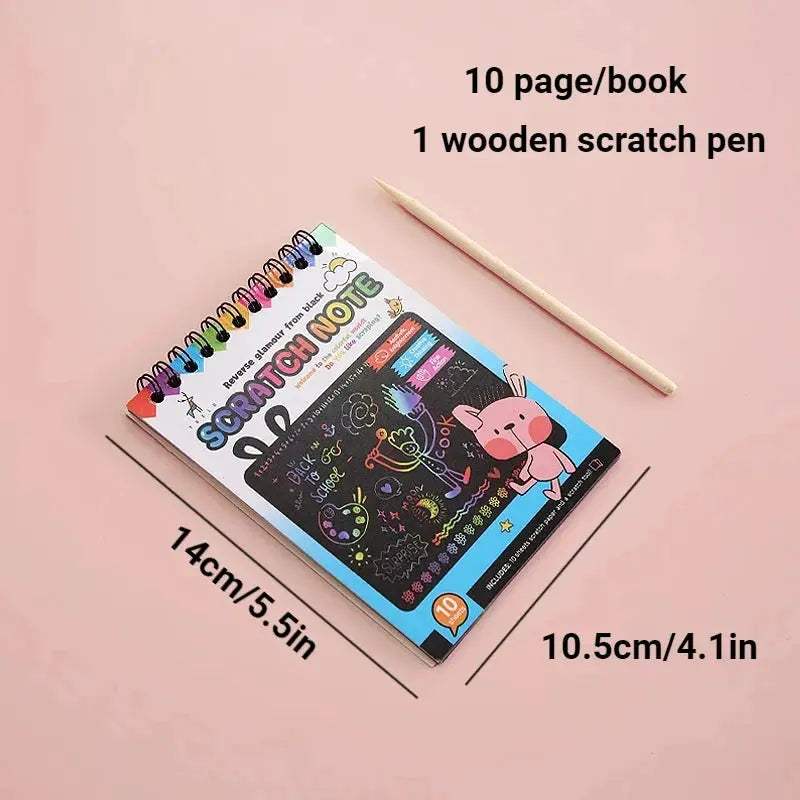 Rainbow Scratch Off Paper Set For Kids Premium Educational Toy - ToylandEU