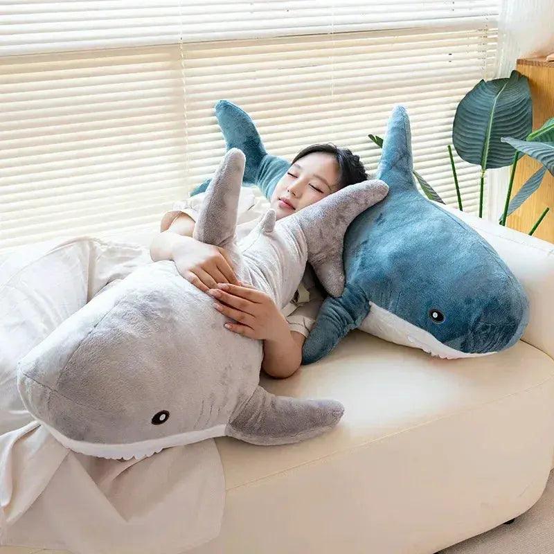  Rainbow Shark Plush Pillow For Kids Cozy Hugs -  ToylandEU™