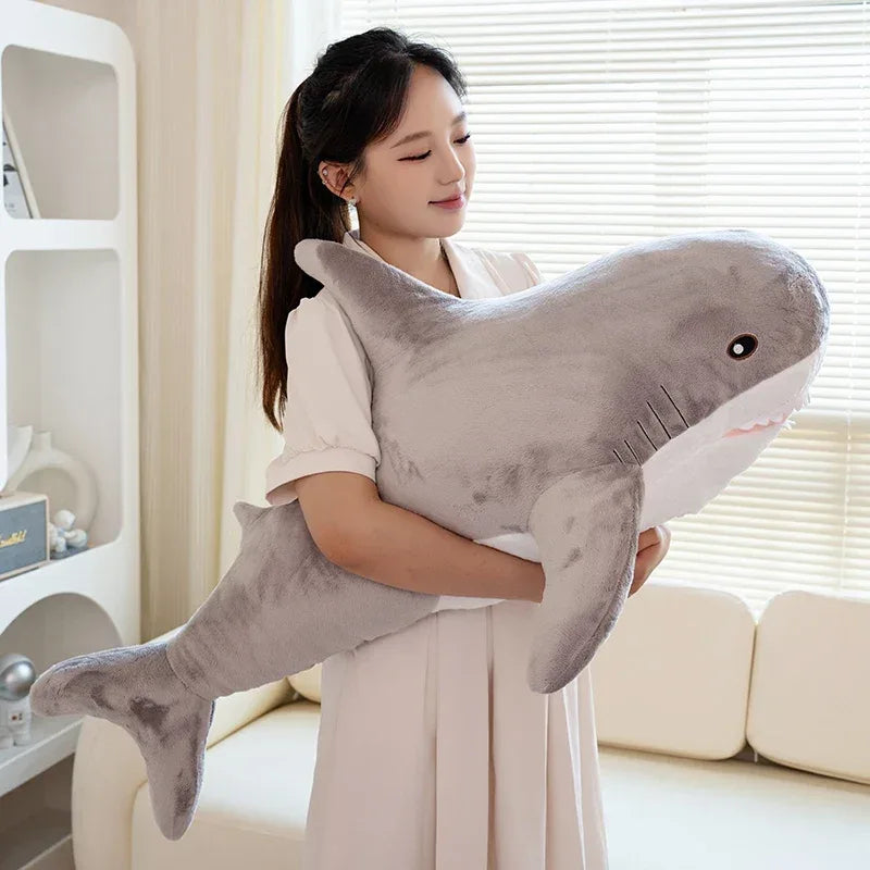 Rainbow Shark Plush Pillow for Kids Cozy Hugs and Comfort - ToylandEU