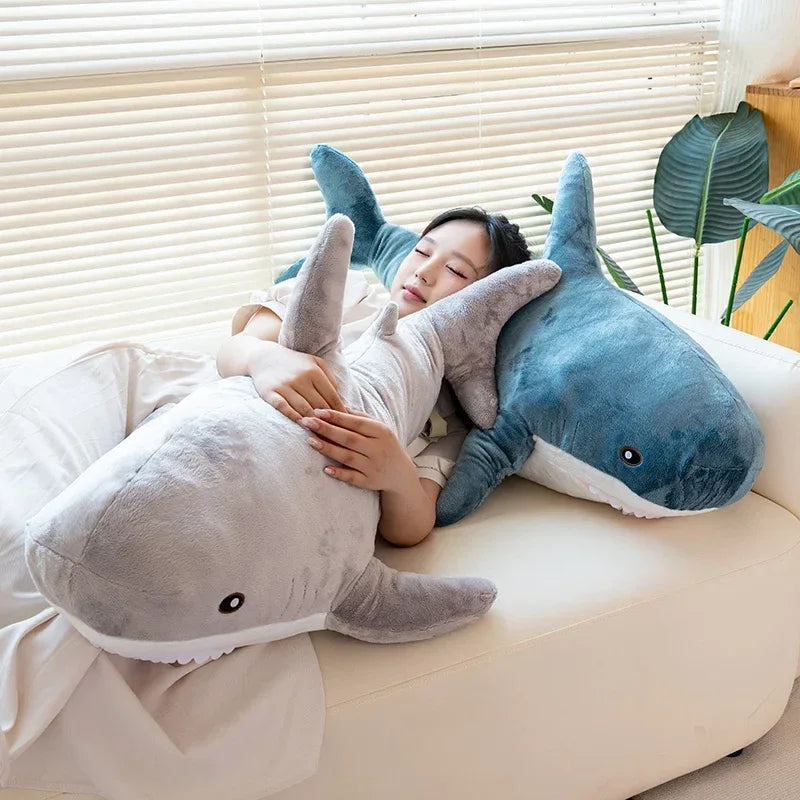 Rainbow Shark Plush Pillow for Kids Cozy Hugs and Comfort - ToylandEU