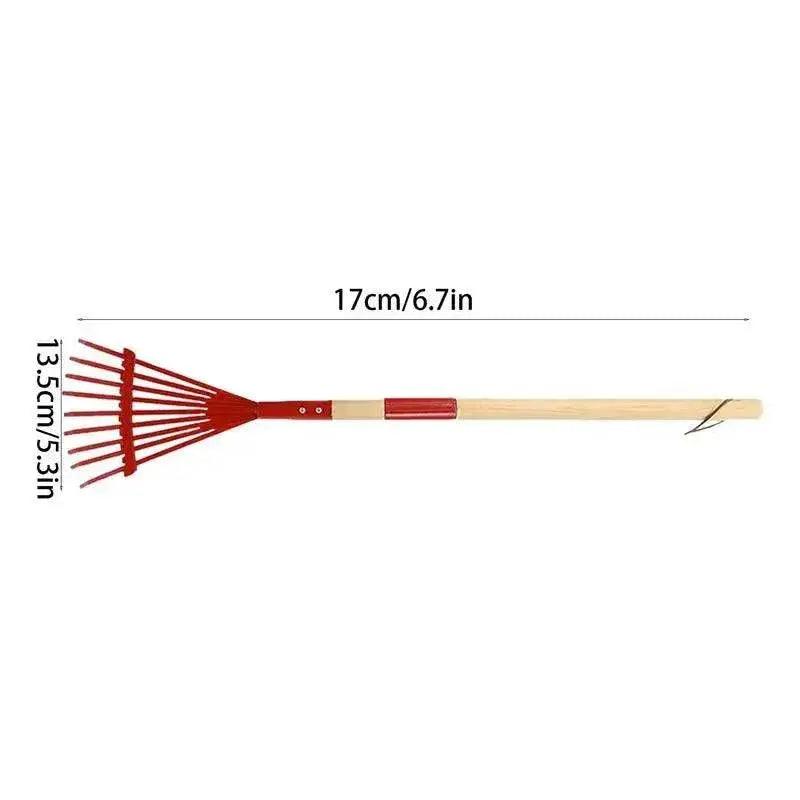  Kids Small Rake Garden Rake And Gloves Kit For Outdoor Gardening -  ToylandEU™