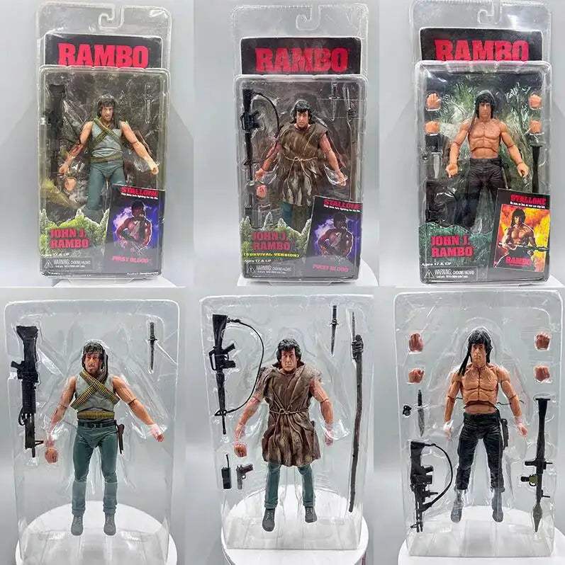 Rambo First Blood Action Figure Articulated 7 Inch Soldier - ToylandEU