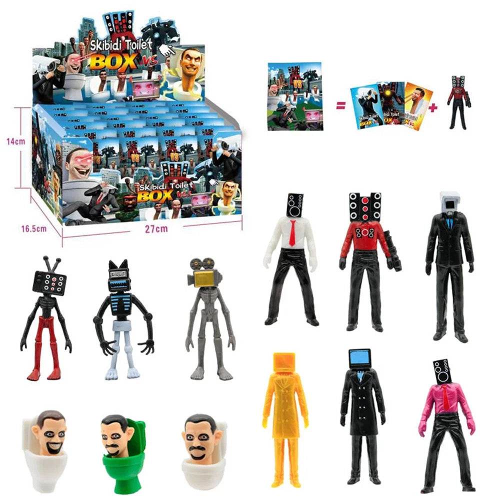 Random 1Pack Skibidi Toilet Game Figure Card Toy Collectible - ToylandEU