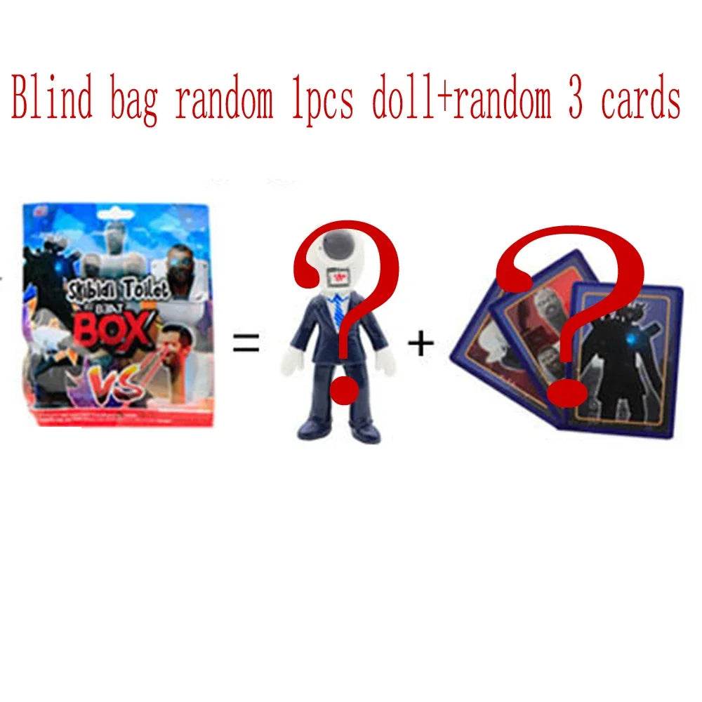 Random 1Pack Skibidi Toilet Game Figure Card Toy Collectible - ToylandEU