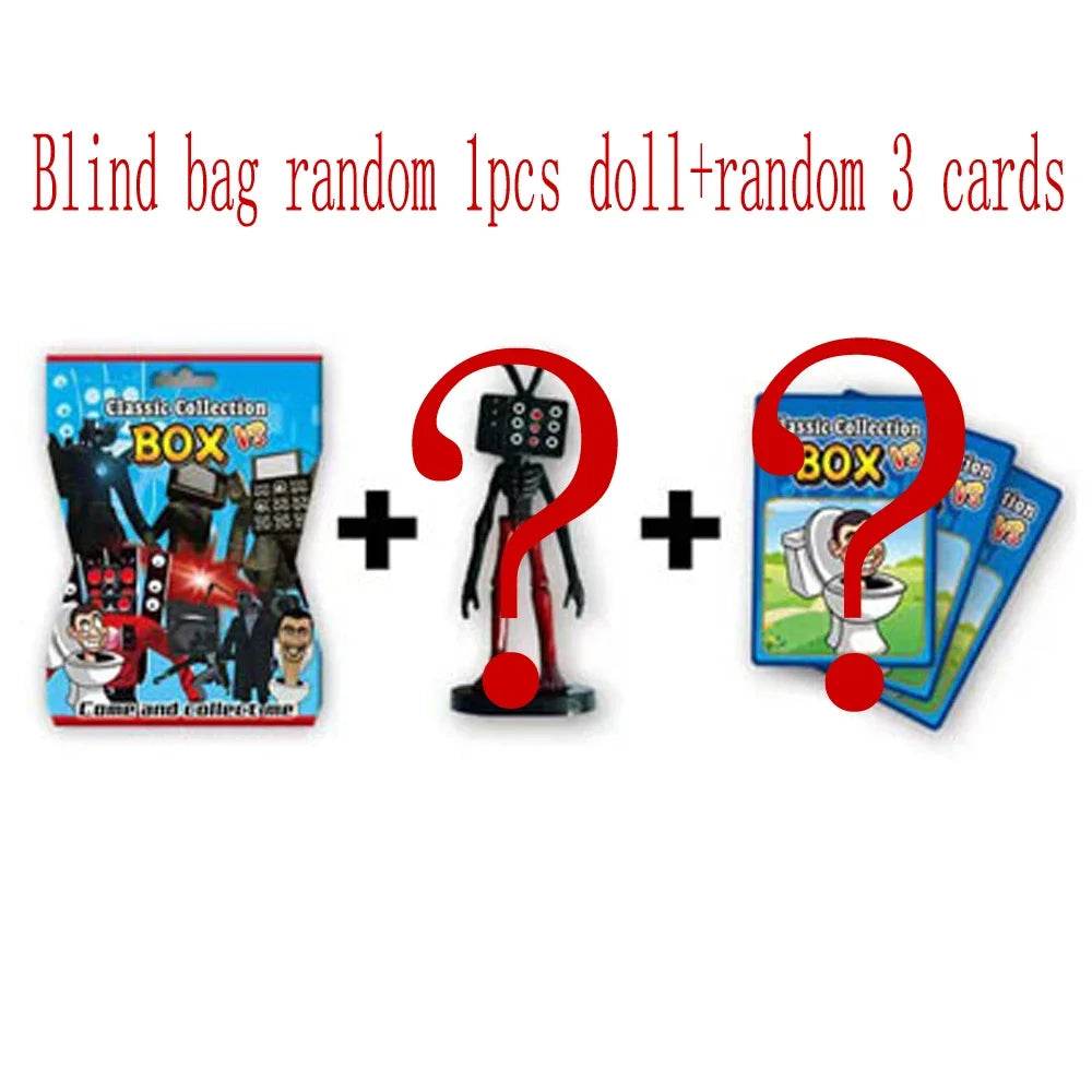Random 1Pack Skibidi Toilet Game Figure Card Toy Collectible - ToylandEU