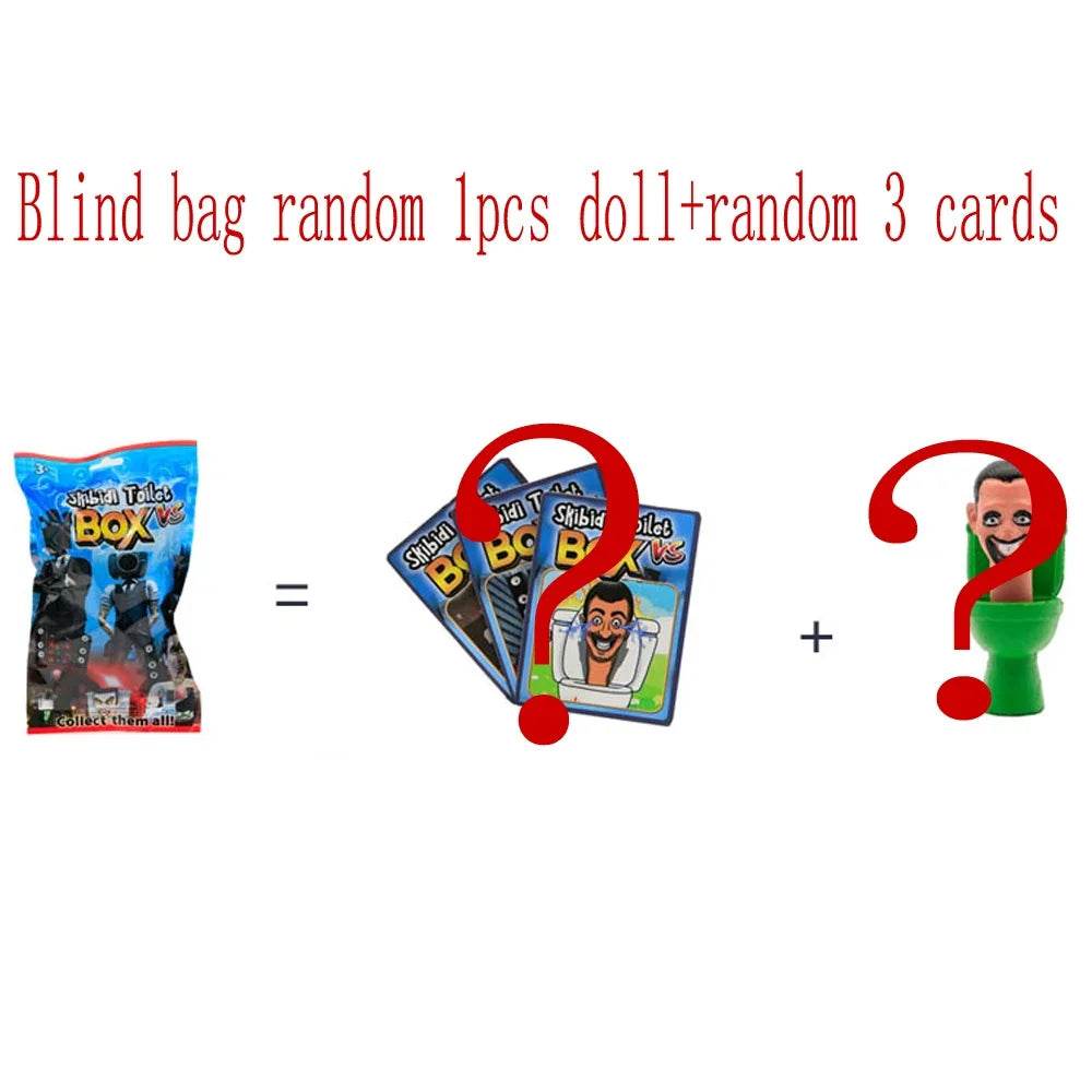 Random 1Pack Skibidi Toilet Game Figure Card Toy Collectible - ToylandEU