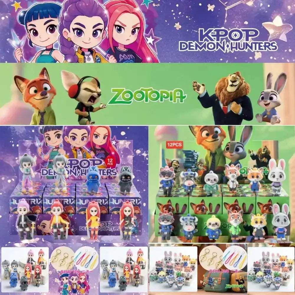 Random Anime Blind Box Figures 12Pcs PVC Collectible Gift Set - ToylandEU
