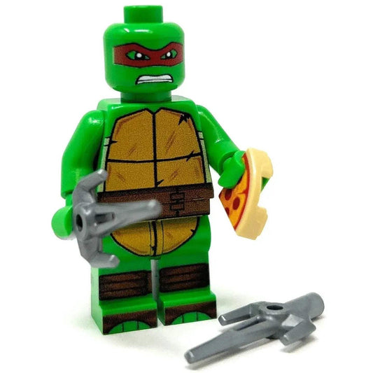  LEGO Minifig Raph Red Fighter Turtle Custom Authentic -  ToylandEU™