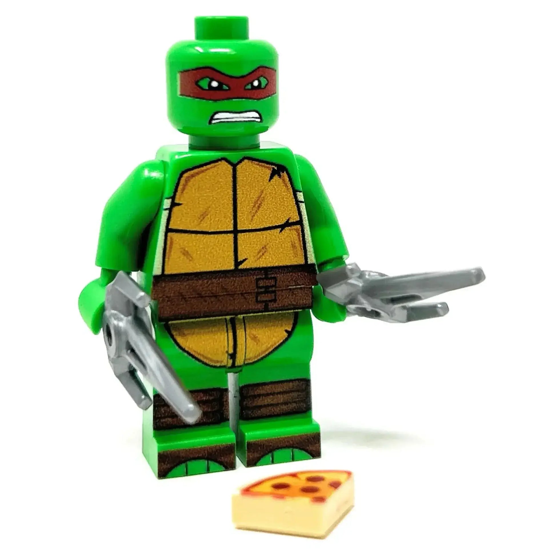 Raph Red Fighter Turtle Custom LEGO Figure With Authentic LEGO Parts And B3 Customs Printing - ToylandEU