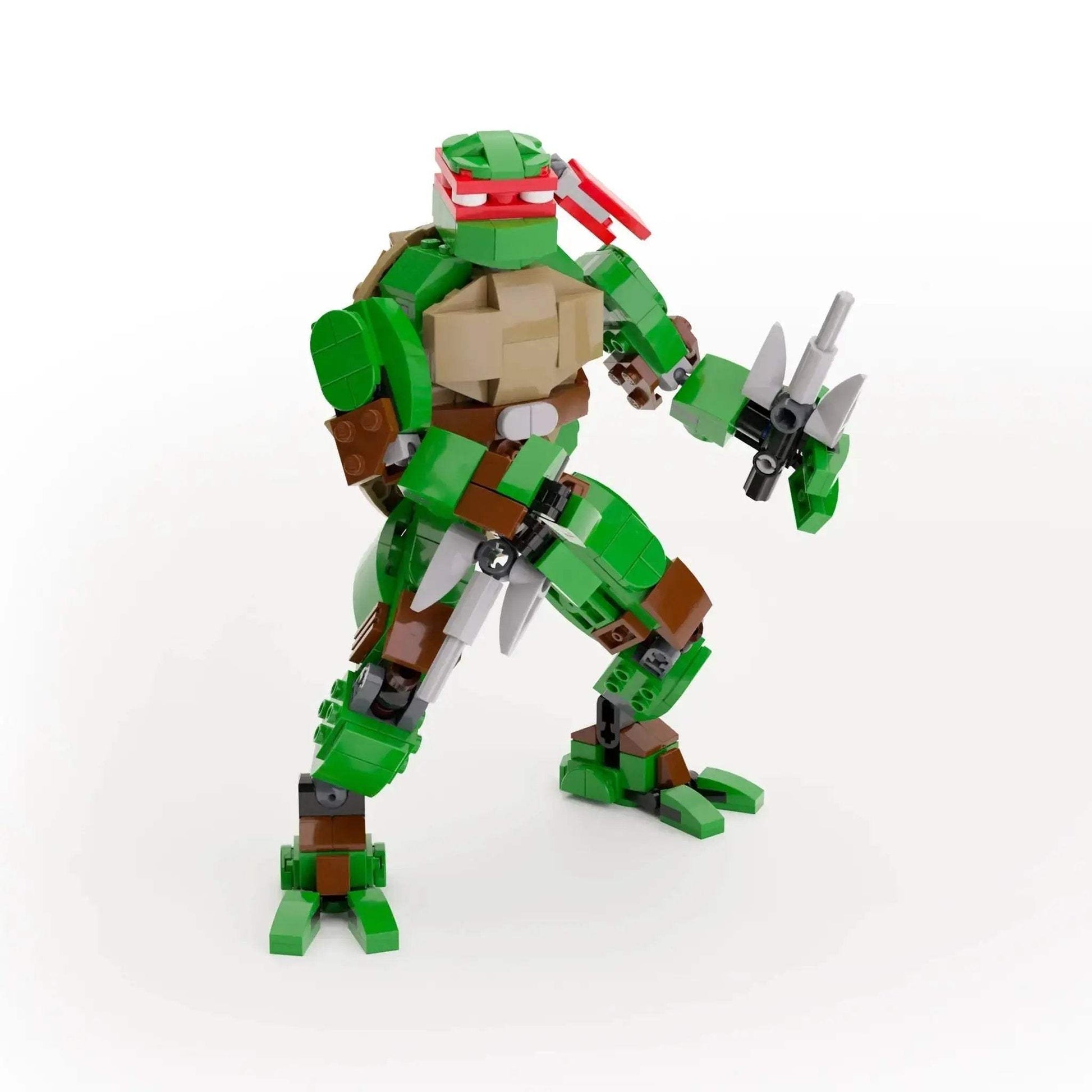 Custom TMNT Raphael Figure Made with LEGO Parts Highly Detailed - ToylandEU