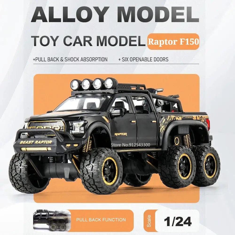  Raptor F150 Diecast Car Model With Doors Open Light -  ToylandEU™