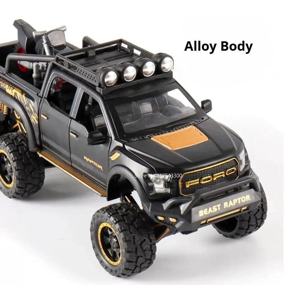  Raptor F150 Diecast Car Model With Doors Open Light -  ToylandEU™