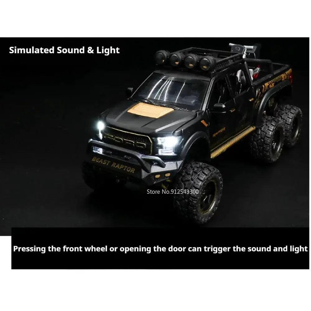  Raptor F150 Diecast Car Model With Doors Open Light -  ToylandEU™