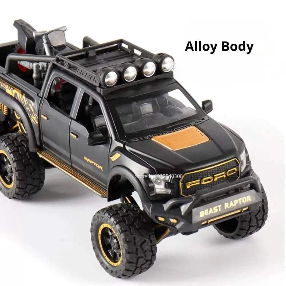  Raptor F150 Diecast Car Model With Doors Open Light -  ToylandEU™
