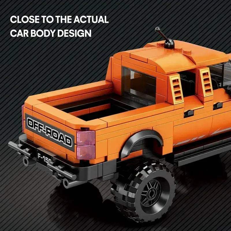Raptor Pickup Truck Building Block Set 423 Pieces For Display - ToylandEU