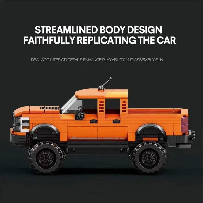 Raptor Pickup Truck Building Block Set 423 Pieces For Display - ToylandEU