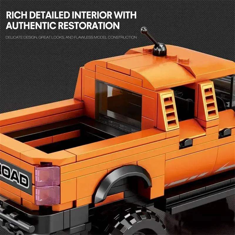 Raptor Pickup Truck Building Block Set 423 Pieces For Display - ToylandEU