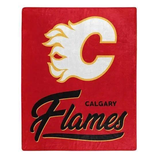  Calgary Flames Raschel Blanket 50x60 Signature Design -  ToylandEU™