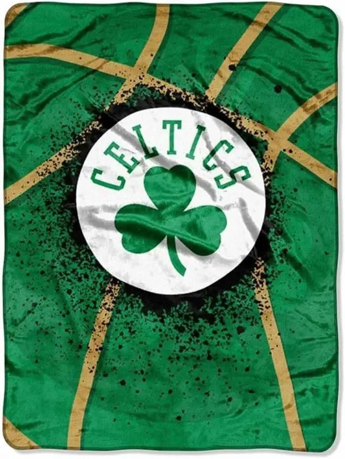  Boston Celtics Raschel Blanket 60x80 Shadow Play Design -  ToylandEU™
