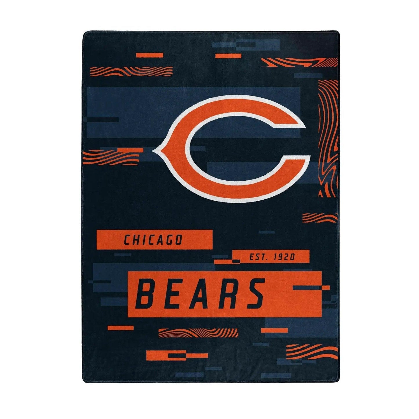 Chicago Bears Raschel Throw Blanket 60x80 Digital Design -  ToylandEU™