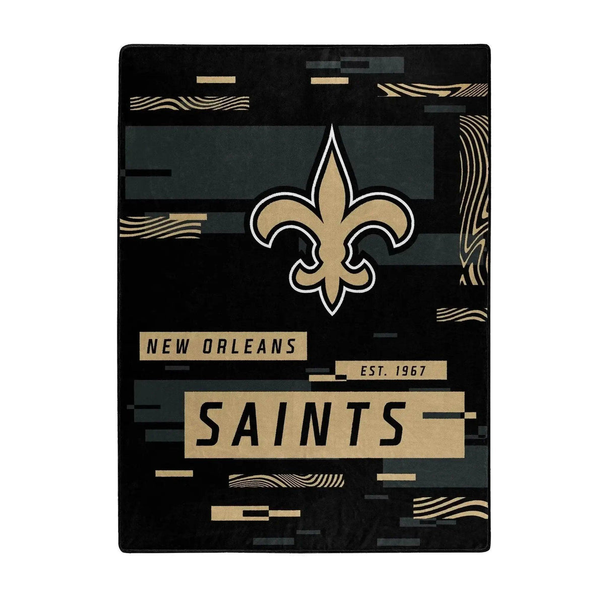  New Orleans Saints Raschel Throw Blanket Digitize Design -  ToylandEU™