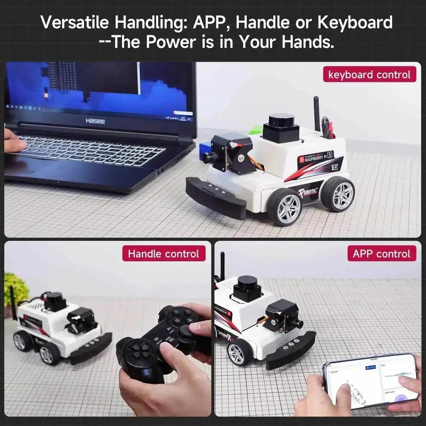  Raspberry Pi 5 Car ROS2 Educational Robot Kit with Lidar -  ToylandEU™