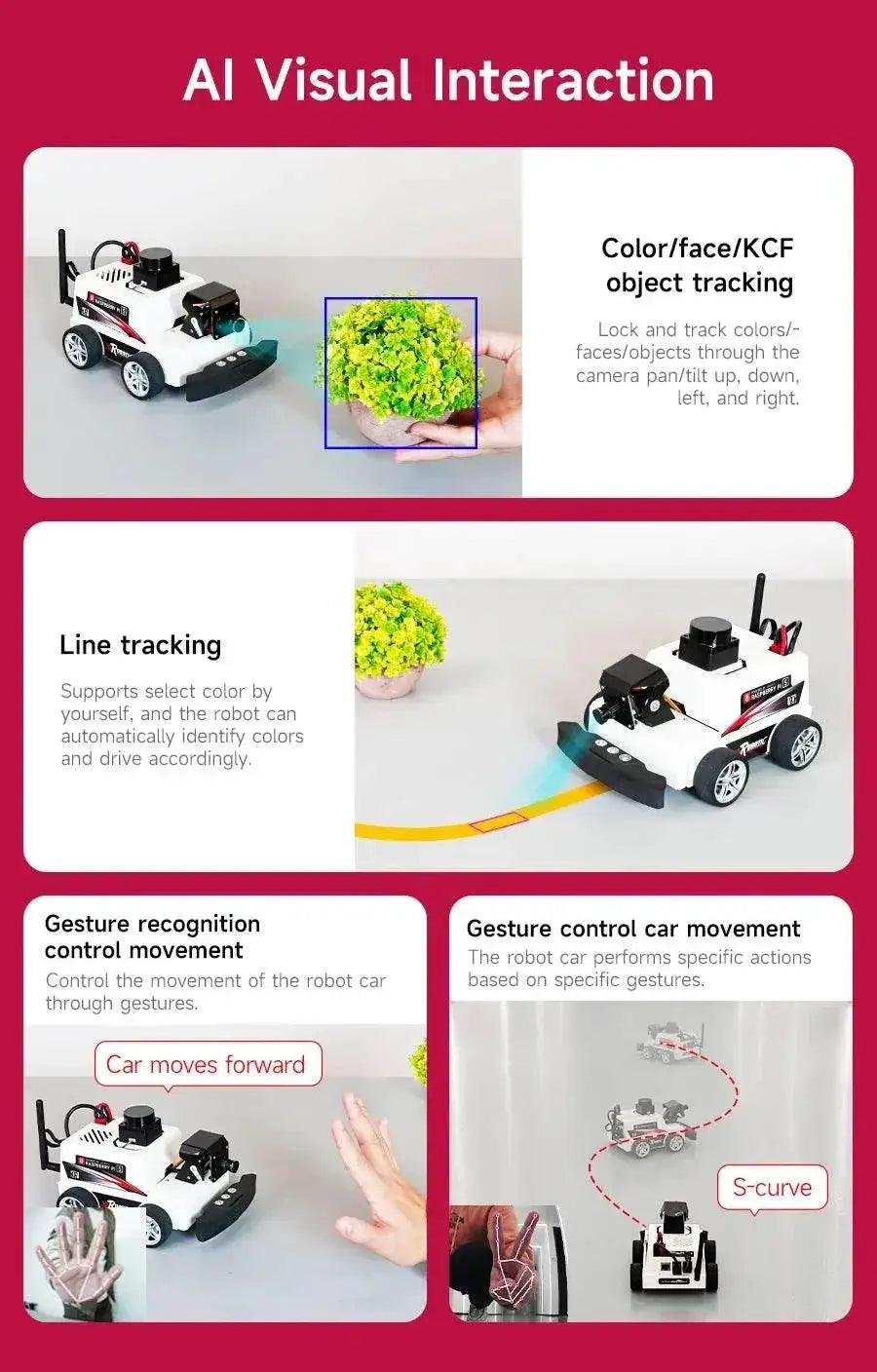  Raspberry Pi 5 Car ROS2 Educational Robot Kit with Lidar Support -  ToylandEU™