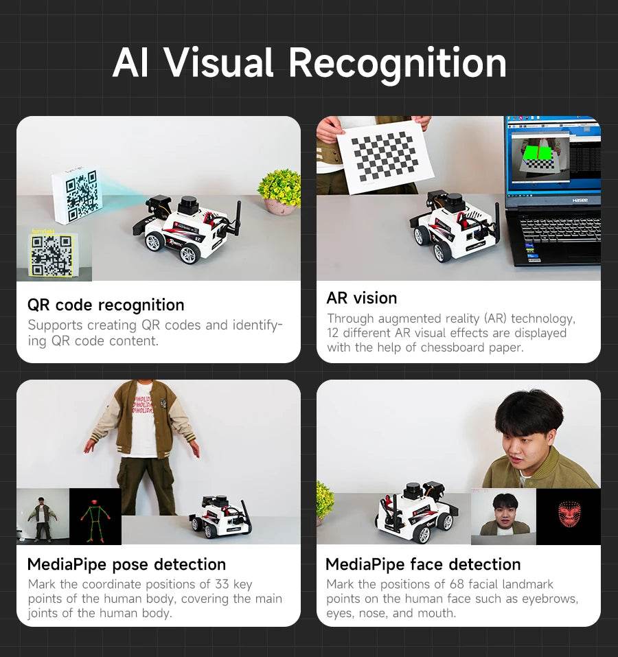 Raspberry Pi 5 Car ROS2 Educational Robot Kit with Lidar Support - ToylandEU