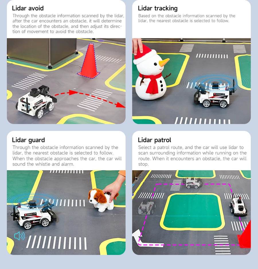 Raspberry Pi 5 Car ROS2 Educational Robot Kit with Lidar Support - ToylandEU