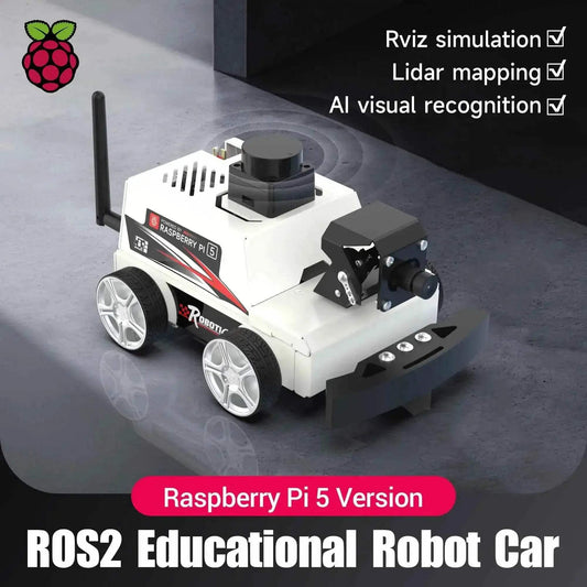 Raspberry Pi 5 Car ROS2 Educational Robot Kit with Lidar - ToylandEU