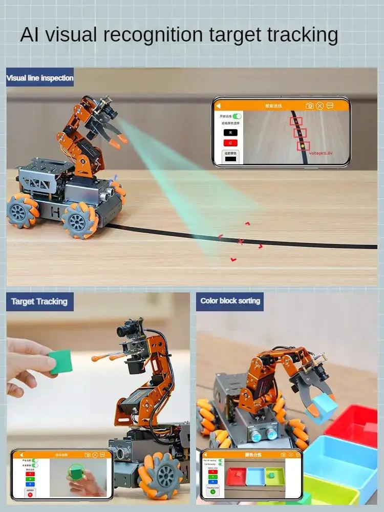  Raspberry Pi Open Source AI Robot Kit 4WD Arm -  ToylandEU™