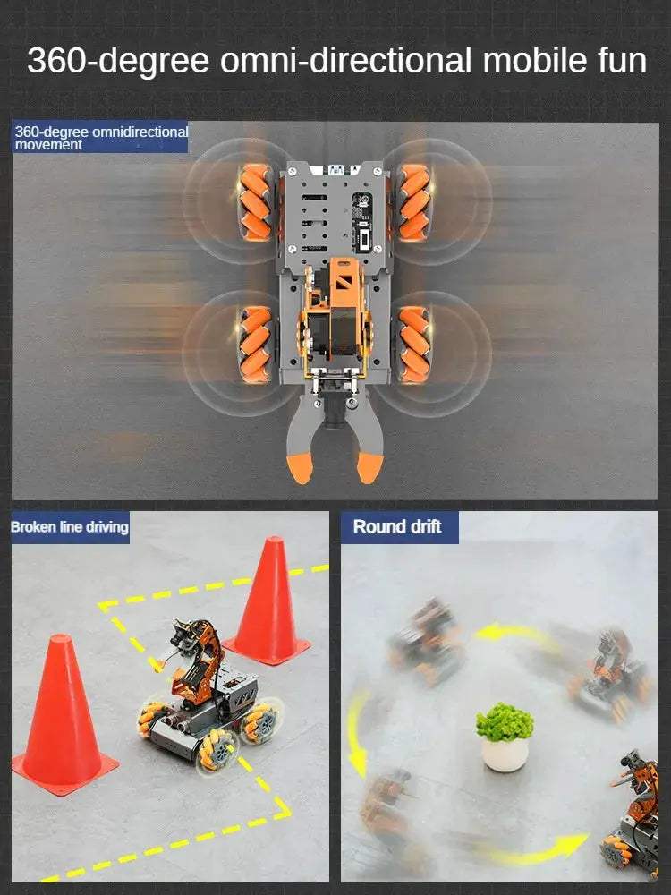 Raspberry Pi Open Source AI Robot Kit 4WD Arm -  ToylandEU™