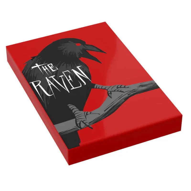 Raven Classic Book (2x3 Tile) made using LEGO part - B3 Customs - ToylandEU