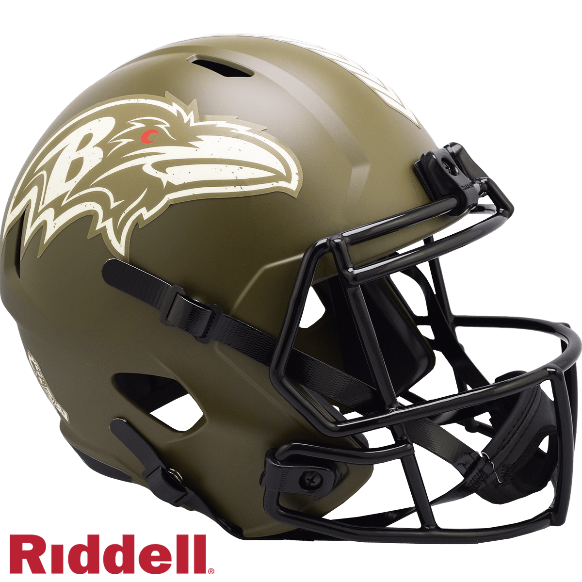 Ravens Riddell Replica Full Size Salute To Service Helmet - ToylandEU